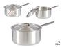Kinvara Casserole Aluminium avec Couvercle 24 cm Argenté 5 L (Set de 10)