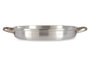 Kinvara Poêle Aluminium avec Poignées 28 cm Argent Compatible Gaz Four Lave-vaisselle (Set de 12)