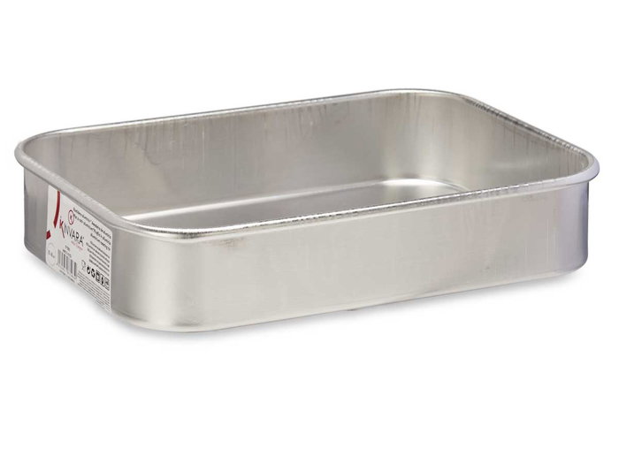 Kinvara Rôtissoire en Aluminium 26 x 19 cm Argent (Set de 12)