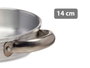 Kinvara Poêle en Aluminium avec Poignées 14 cm - Argent - 20x4x15 cm (Set de 12)