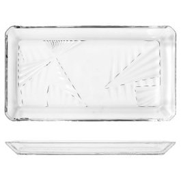 PASABAHCE Set de 2 plateaux Madlen Crystalline 22x12cm Transparente