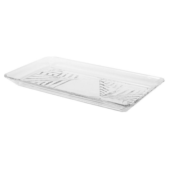 PASABAHCE Set de 2 plateaux Madlen Crystalline 22x12cm Transparente
