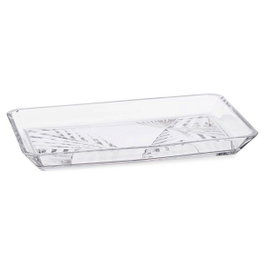 PASABAHCE Plateau Madlen en verre cristallin, 27,5 x 16,5 cm, lot de 6
