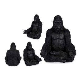 GIFTDECOR Gorille aux mains ouvertes Noir