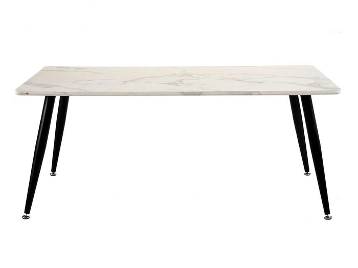 Giftdecor Table basse effet marbre blanc 60 x 110 x 45 cm