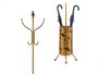 Giftdecor Portemanteau Parapente Métal Ronde Doré 44 x 185 x 44 cm