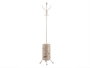 Giftdecor Perchero Porte-manteau Métal Beige Crème Rond 44 x 1,9 x 44 cm