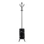 GIFTDECOR Porte-manteau et porte-parapluies rond en métal Negro
