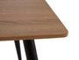 Giftdecor Table Basse Effet Bois 60x110x45 cm Métal et Panneau MDF Noir