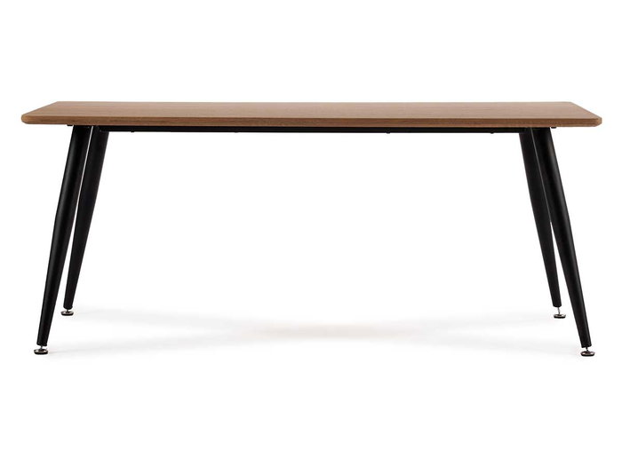 Giftdecor Table Basse Effet Bois 60x110x45 cm Métal et Panneau MDF Noir