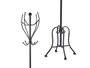 Giftdecor Perchero mural en métal noir 30 x 180 x 30 cm
