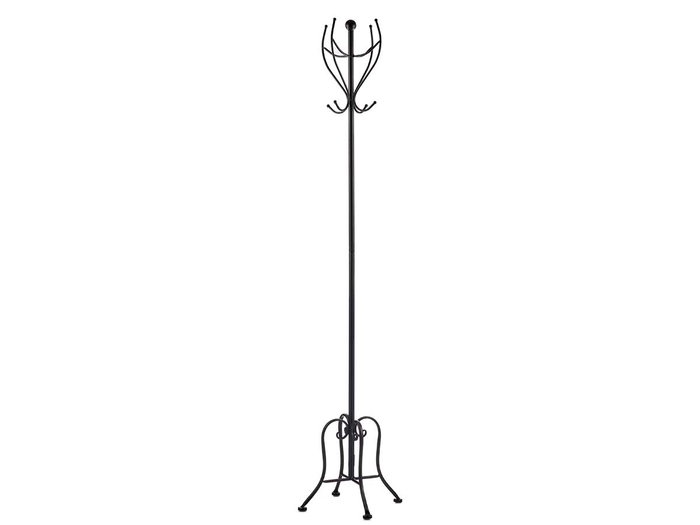 Giftdecor Perchero mural en métal noir 30 x 180 x 30 cm