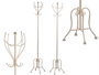 Giftdecor Perchero Métal Crème 30x180x30 cm