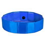 MASCOW Piscine pour Chien en Polyester 120x30cm, Bleue