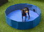 Mascow Piscine pour chien en polyester et plastique bleu 80 x 20 cm pliable (Set de 6)