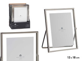 GIFTDECOR Cadre photo en métal plata 13x18cm