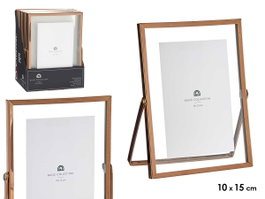 GIFTDECOR Cadre photo en métal Cuivre 10x15cm