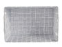 KIPIT Cesta en tissu conique rectangulaire avec poignées, Blanco