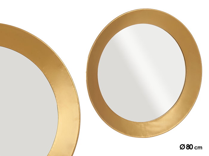 Giftdecor Miroir Rond Doré 80 cm Giftdecor Miroir Rond Doré 80 cm
