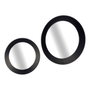 GIFTDECOR Miroir Rond Noir 83,5cm