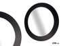 Giftdecor Miroir Rond Noir 80 cm