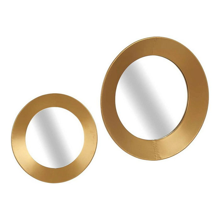 GIFTDECOR Miroir Rond Doré 60cm