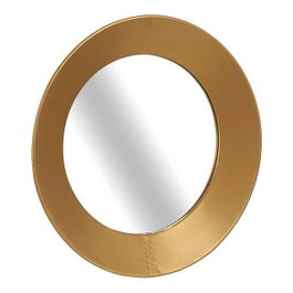 GIFTDECOR Miroir Rond Doré 60cm