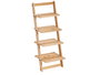 Kipit Étagère 4 Niveaux Naturelle 41x98x27 cm Bois Marron (Set de 6)