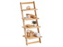 Kipit Étagère 4 Niveaux Naturelle 41x98x27 cm Bois Marron (Set de 6)