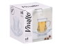 Vivalto Lot de 4 tasses en verre avec soucoupe 125 ml, 14x15x13 cm (Set de 12)