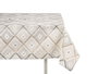 Kinvara Nappe Loneta Antitache 140x180 cm Motif Rombos Beige (Set de 6)