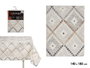Kinvara Nappe Loneta Antitache 140x180 cm Motif Rombos Beige (Set de 6)