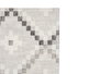 Kinvara Nappe en toile anti-taches 140x180 cm, motif losanges gris (Set de 6)