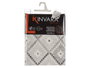 Kinvara Nappe en toile anti-taches 140x180 cm, motif losanges gris (Set de 6)