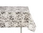 Kinvara Nappe Loneta Antimanchas 140x180 cm Gris Quadrillé - Traitement Taches (Set de 6)