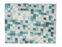 Kinvara Nappe Loneta Antitache 140x180 cm Motif Carreaux Bleu Turquoise (Set de 6)