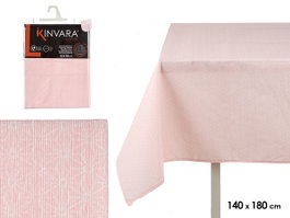 Kinvara Nappe en Loneta Antimanches 140x180 cm Étoile Rose (Set de 6)