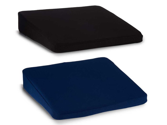 Arte Regal Coussin Ergonomique en Mousse à Mémoire de Forme 41.5 x 9 x 43 cm, Bleu et Noir, Lavable (Set de 6)
