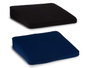 Arte Regal Coussin Ergonomique en Mousse à Mémoire de Forme 41.5 x 9 x 43 cm, Bleu et Noir, Lavable (Set de 6)