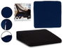 Arte Regal Coussin Ergonomique en Mousse à Mémoire de Forme 41.5 x 9 x 43 cm, Bleu et Noir, Lavable (Set de 6)