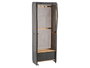 Kipit Porte-vêtements en tissu avec 2 tiroirs gris 31,5x58x168 cm (Set de 3)
