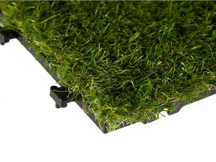 Ibergarden Dalle Gazon Artificiel 30x3,5x30 cm Vert (Set de 6)