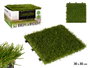 Ibergarden Dalle Gazon Artificiel 30x3,5x30 cm Vert (Set de 6)