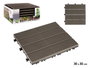 Ibergarden Baldosa Composite Noir WPC 30x2.6x30 cm (Set de 6)