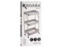 Kinvara Carro pliable 3 niveaux Gris 29x78x45 cm Acier et Plastique