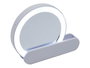 Berilo Miroir de Voyage ABS avec LED et Connecteur USB 9x2x10 cm Blanc (Set de 24)
