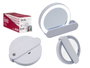 Berilo Miroir de Voyage ABS avec LED et Connecteur USB 9x2x10 cm Blanc (Set de 24)