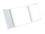Berilo Miroir de Poche ABS avec LED 1X 2X 3X Blanc 11.5 x 9.5 cm (Set de 24)