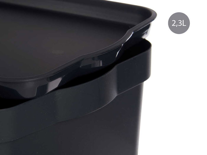 KIPIT Boîte de rangement avec couvercle 6L Anthracite KIPIT Boîte de rangement avec couvercle 6L Anthracite