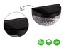 Ibergarden Set Lumière Solaire Murale avec Lumière Froide, Plastique Noir, 5x65x9 cm (Set de 24)
